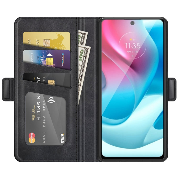 For Motorola Moto G60S Dual-side Magnetic Buckle Horizontal Flip Leather Case with Holder & Card Slots & Wallet