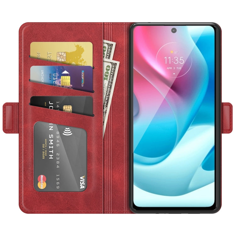 For Motorola Moto G60S Dual-side Magnetic Buckle Horizontal Flip Leather Case with Holder & Card Slots & Wallet