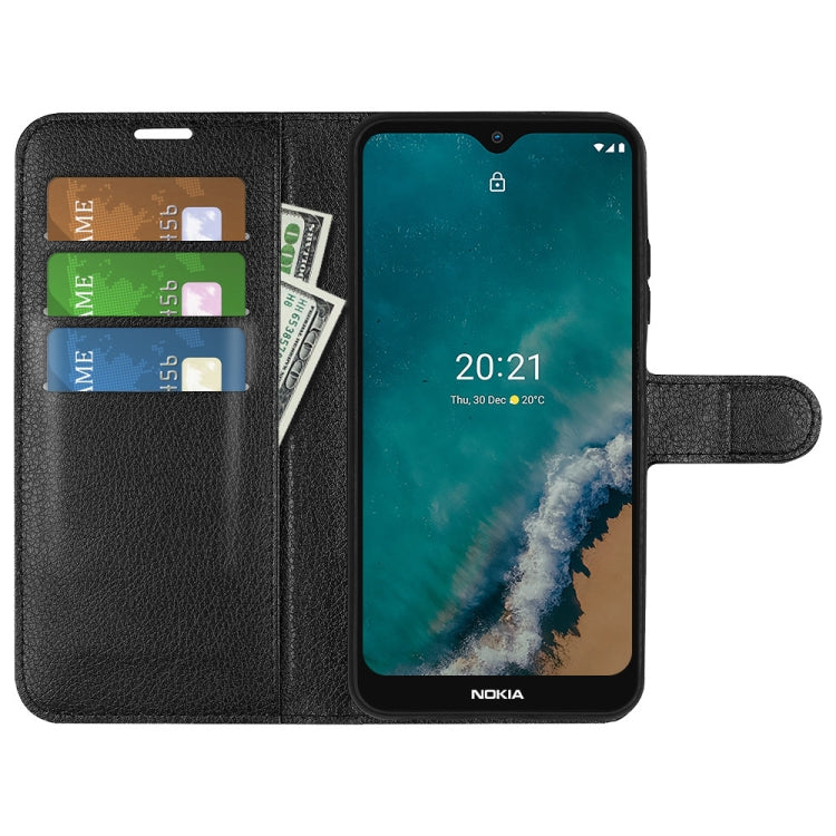 For Nokia G50 Litchi Texture Horizontal Flip Protective Case with Holder & Card Slots & Wallet
