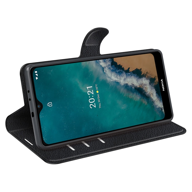 For Nokia G50 Litchi Texture Horizontal Flip Protective Case with Holder & Card Slots & Wallet