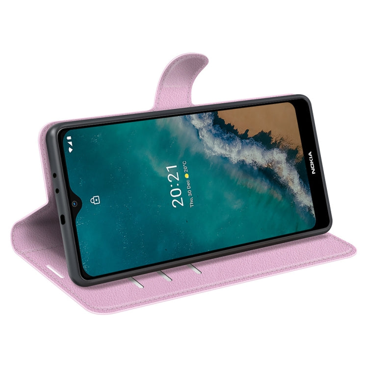 For Nokia G50 Litchi Texture Horizontal Flip Protective Case with Holder & Card Slots & Wallet