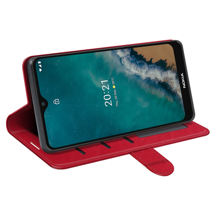 For Nokia G50 R64 Texture Single Horizontal Flip Phone Protective Case with Holder & Card Slots & Wallet& Photo Frame