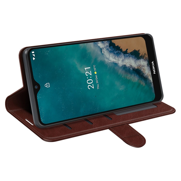 For Nokia G50 R64 Texture Single Horizontal Flip Phone Protective Case with Holder & Card Slots & Wallet& Photo Frame