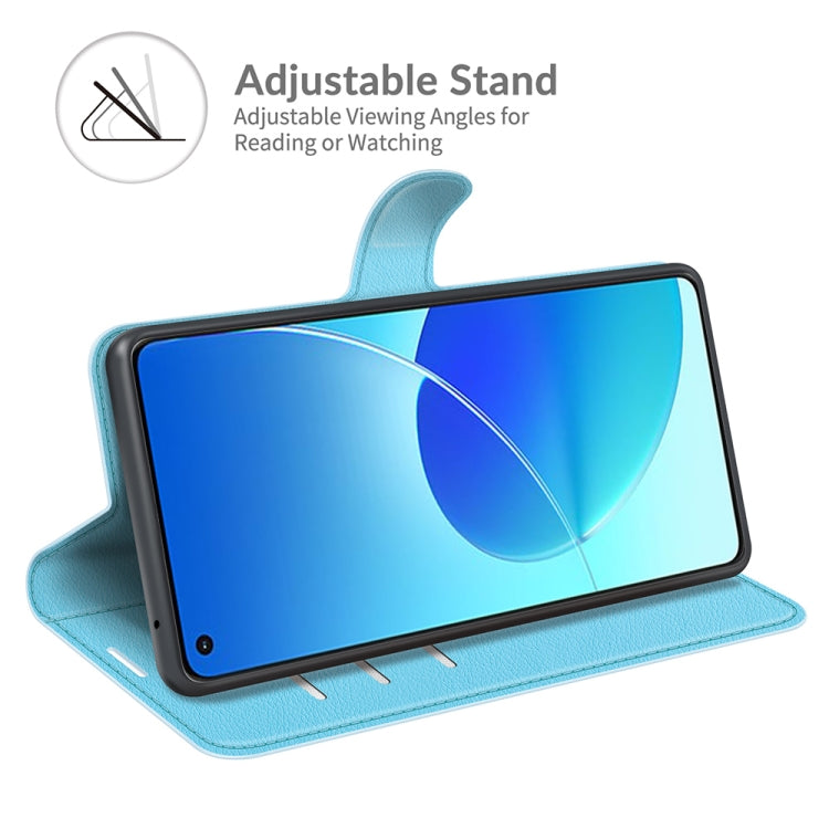 Litchi Texture Leather Phone Case For OPPO Reno6 4G