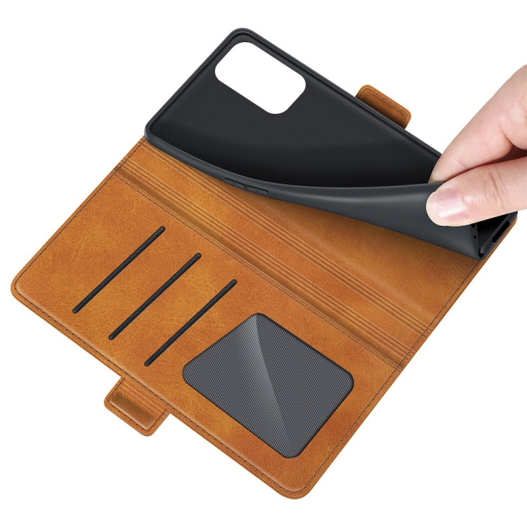 For OPPO Reno6 4G Dual-side Magnetic Buckle Horizontal Flip Leather Case with Holder & Card Slots & Wallet