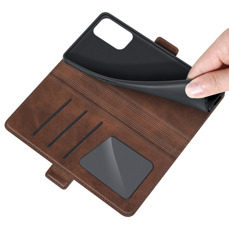 For OPPO Reno6 4G Dual-side Magnetic Buckle Horizontal Flip Leather Case with Holder & Card Slots & Wallet