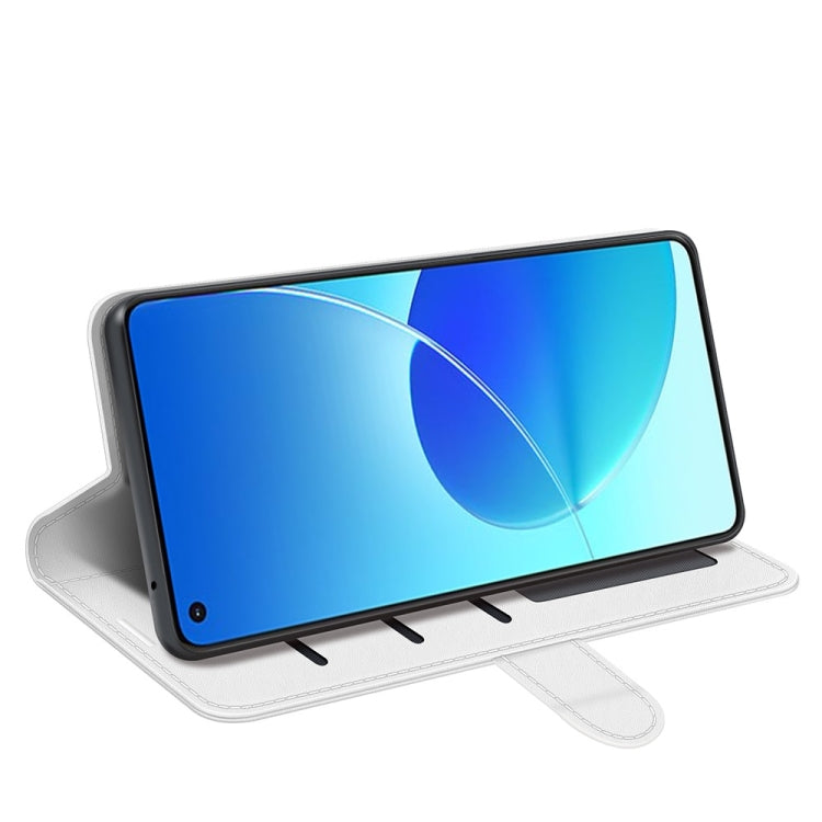 For OPPO Reno6 4G R64 Texture Horizontal Flip Protective Case with Holder & Card Slots & Wallet& Photo Frame