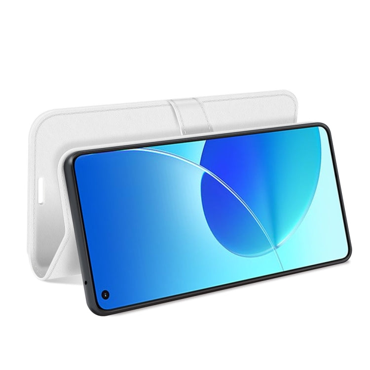 For OPPO Reno6 4G R64 Texture Horizontal Flip Protective Case with Holder & Card Slots & Wallet& Photo Frame