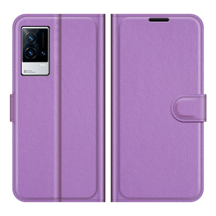 Litchi Texture Leather Phone Case For vivo iQOO 8
