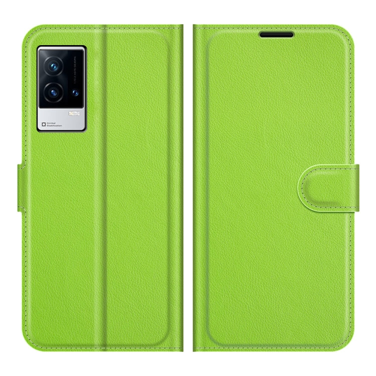 Litchi Texture Leather Phone Case For vivo iQOO 8