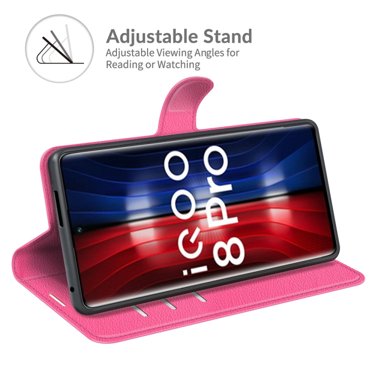 Litchi Texture Leather Phone Case For vivo iQOO 8 Pro