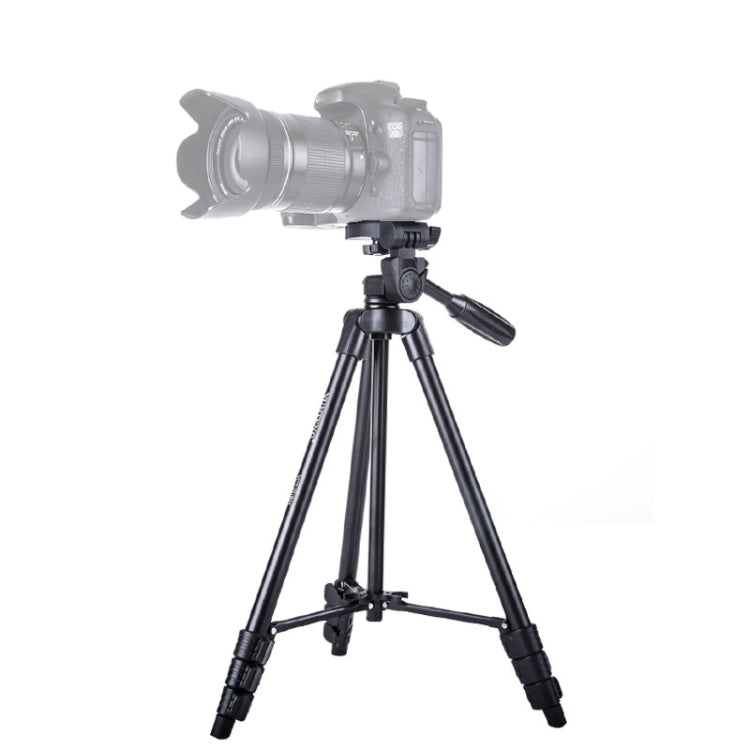 YUNTENG VCT-521 Aluminum Alloy Tripod Mount with Three-Dimensional Tripod Head