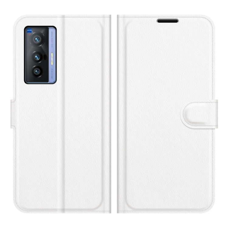 Litchi Texture Leather Phone Case For vivo X70