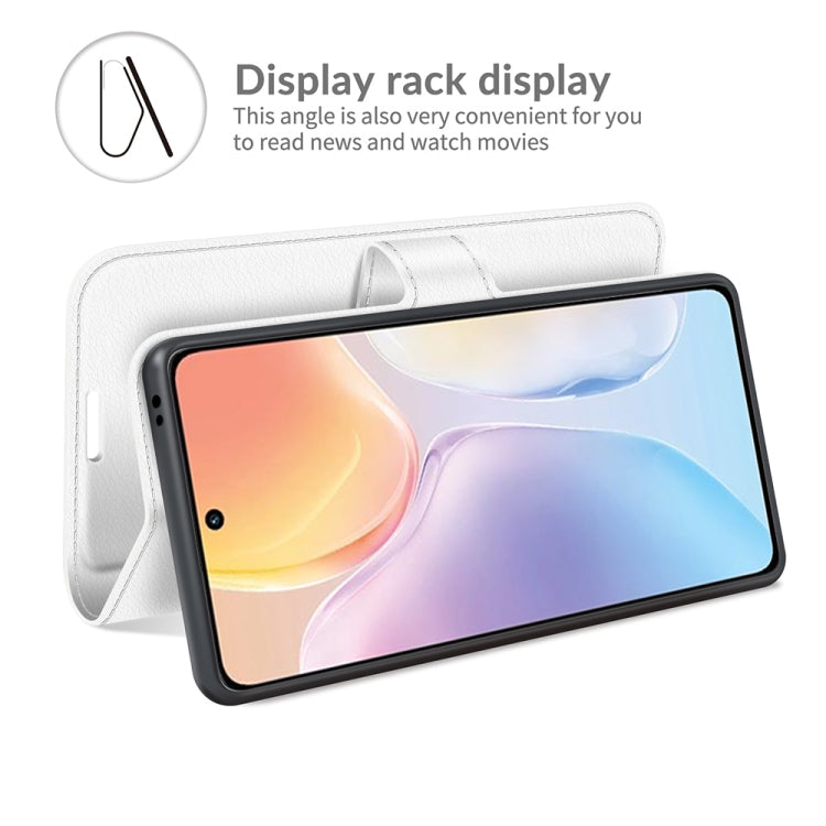 Litchi Texture Leather Phone Case For vivo X70