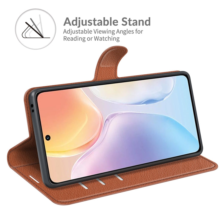 Litchi Texture Leather Phone Case For vivo X70