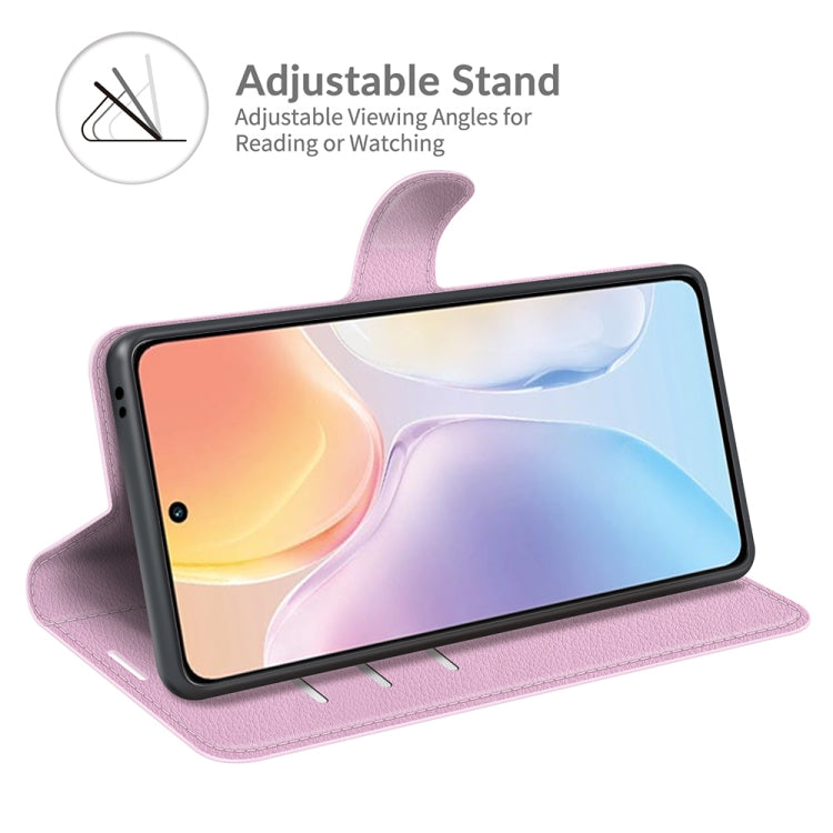 Litchi Texture Leather Phone Case For vivo X70