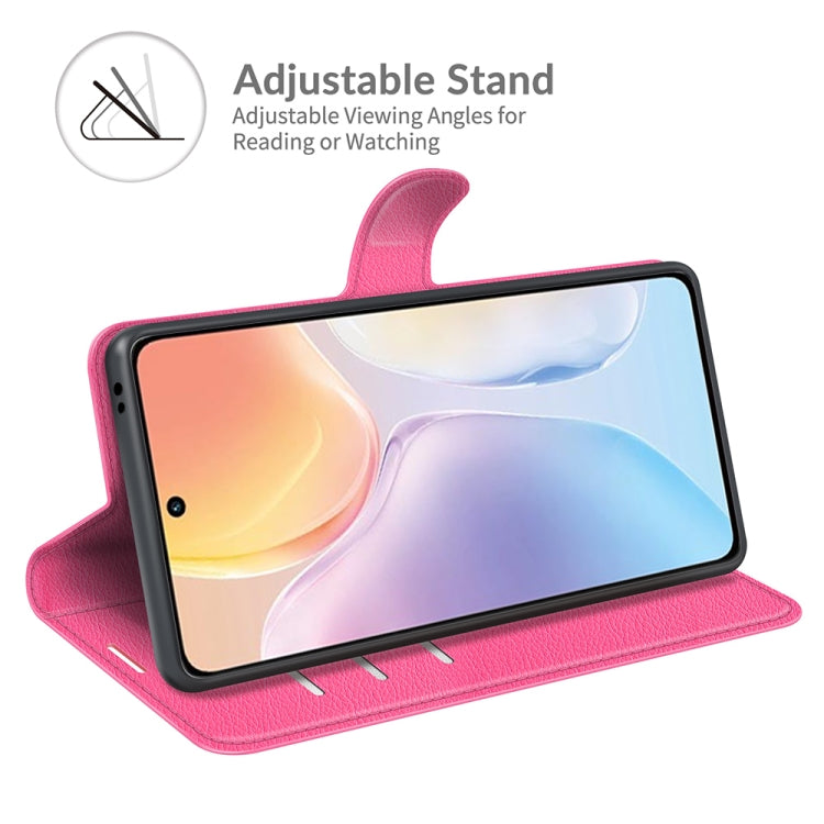 Litchi Texture Leather Phone Case For vivo X70