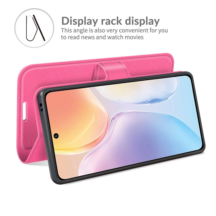 Litchi Texture Leather Phone Case For vivo X70