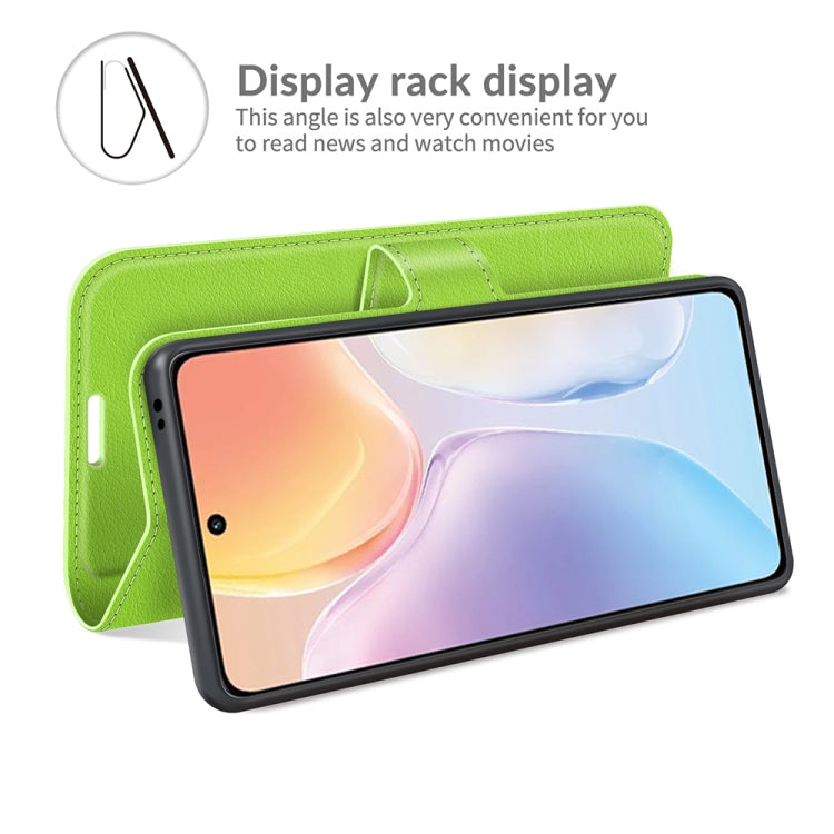 Litchi Texture Leather Phone Case For vivo X70