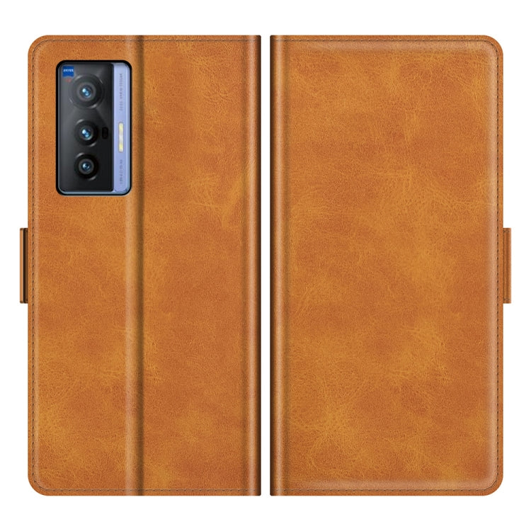 For vivo X70 Dual-side Magnetic Buckle Flip Leather Phone Case