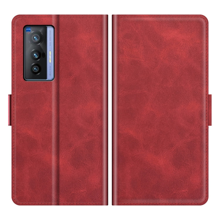 For vivo X70 Dual-side Magnetic Buckle Flip Leather Phone Case