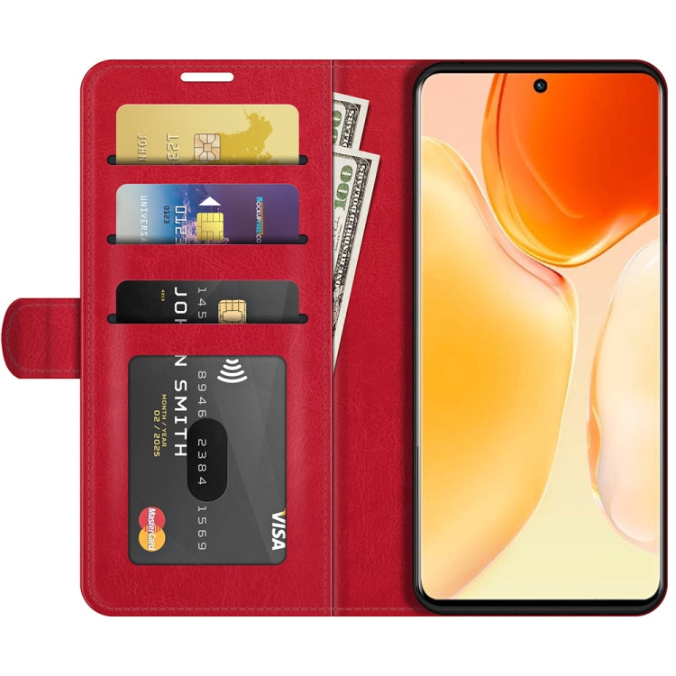 For vivo X70 Pro R64 Texture Horizontal Flip Protective Case with Holder & Card Slots & Wallet& Photo Frame