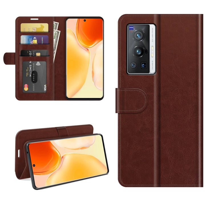 For vivo X70 Pro R64 Texture Horizontal Flip Protective Case with Holder & Card Slots & Wallet& Photo Frame