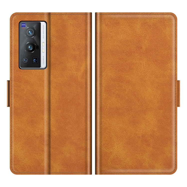 For vivo X70 Pro Dual-side Magnetic Buckle Flip Leather Phone Case