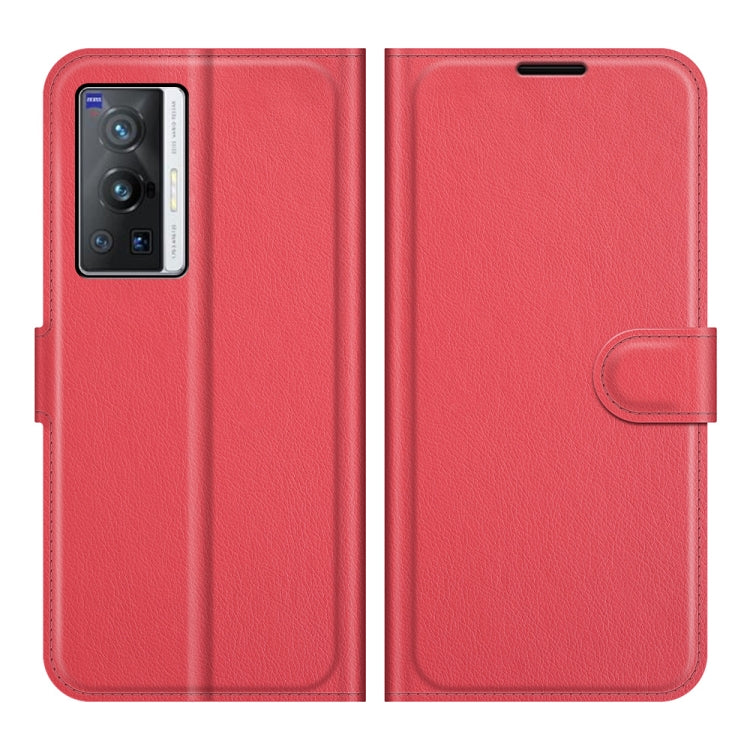 Litchi Texture Leather Phone Case For vivo X70 Pro
