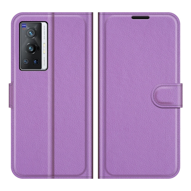 Litchi Texture Leather Phone Case For vivo X70 Pro