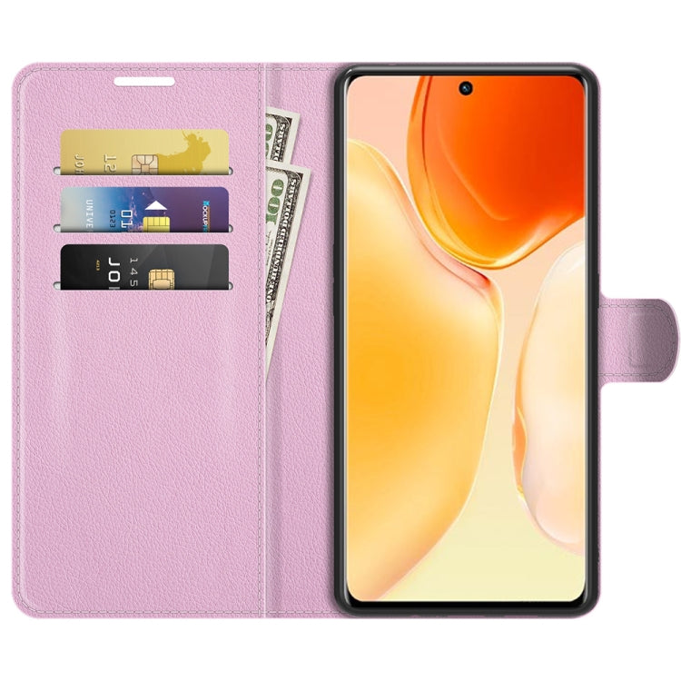 Litchi Texture Leather Phone Case For vivo X70 Pro