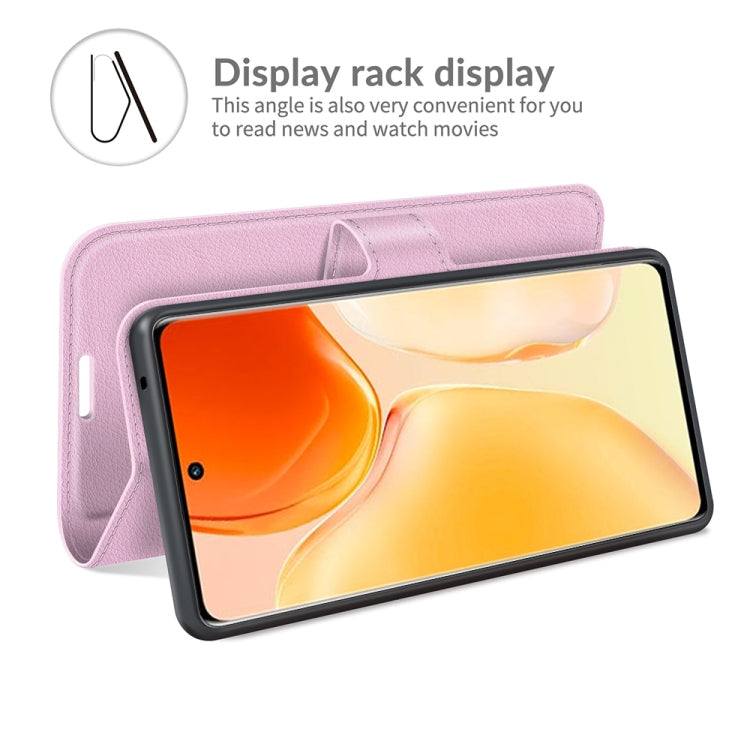 Litchi Texture Leather Phone Case For vivo X70 Pro