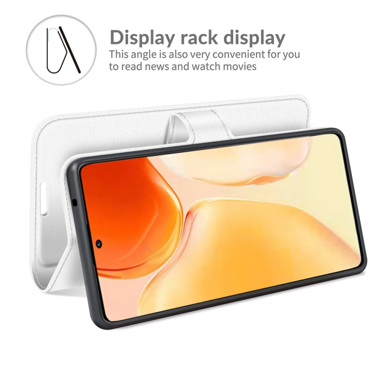 Litchi Texture Leather Phone Case For vivo X70 Pro+