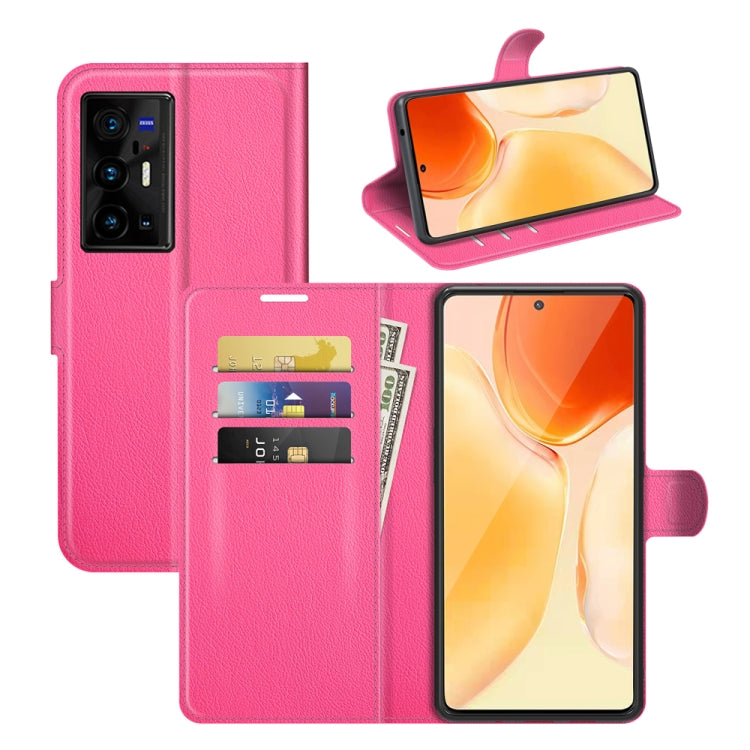 Litchi Texture Leather Phone Case For vivo X70 Pro+