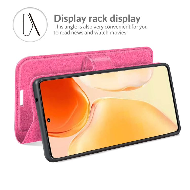 Litchi Texture Leather Phone Case For vivo X70 Pro+