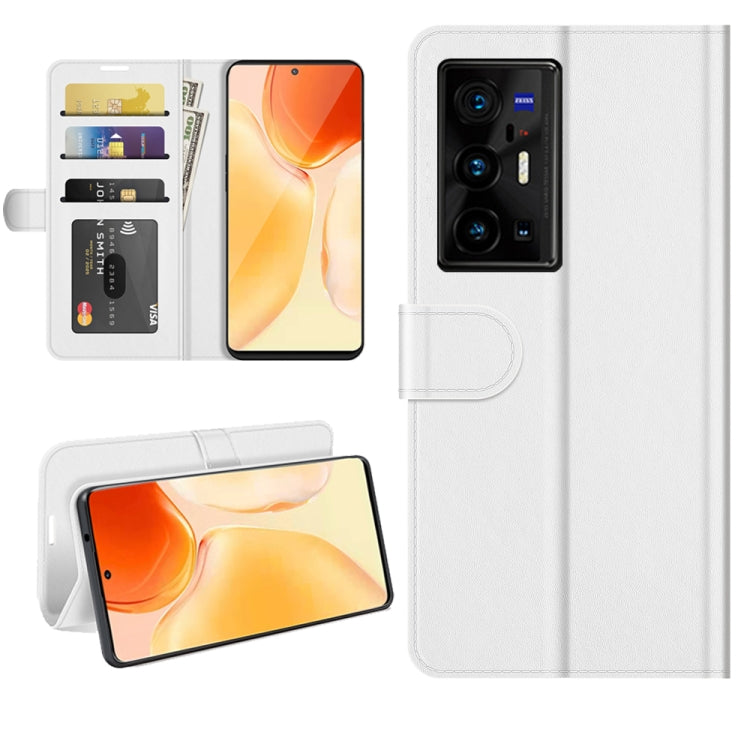 For vivo X70 Pro+ R64 Texture Horizontal Flip Protective Case with Holder & Card Slots & Wallet& Photo Frame