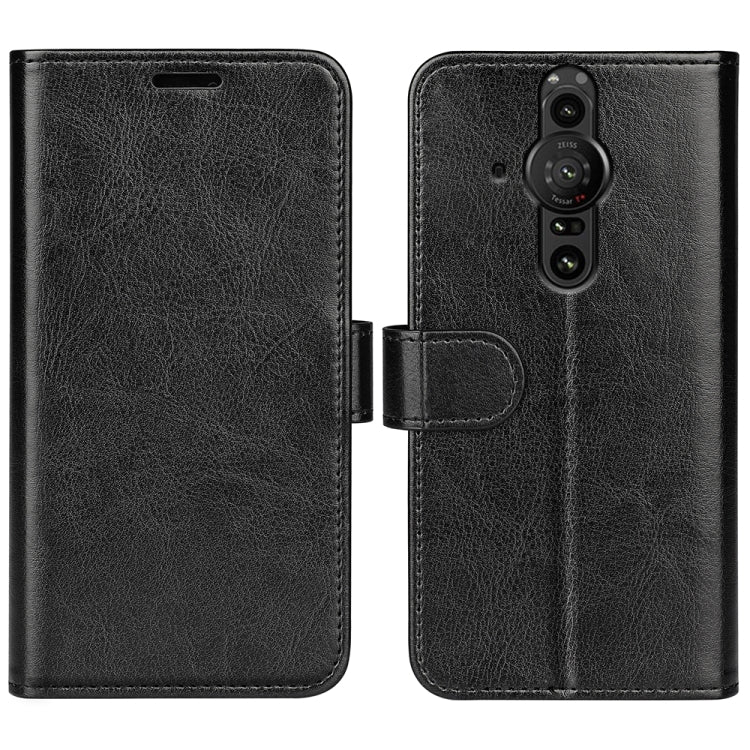 For Sony Xperia Pro-I R64 Texture Single Horizontal Flip Phone Protective Case with Holder & Card Slots & Wallet& Photo Frame