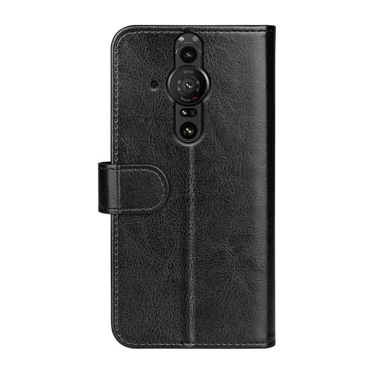 For Sony Xperia Pro-I R64 Texture Single Horizontal Flip Phone Protective Case with Holder & Card Slots & Wallet& Photo Frame