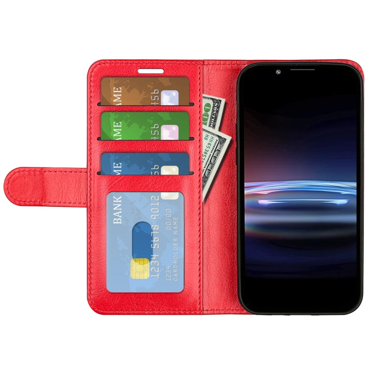 For Sony Xperia Pro-I R64 Texture Single Horizontal Flip Phone Protective Case with Holder & Card Slots & Wallet& Photo Frame