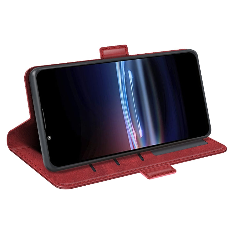 For Sony Xperia Pro-I Dual-side Magnetic Buckle Horizontal Flip Phone Leather Case with Holder & Card Slots & Wallet