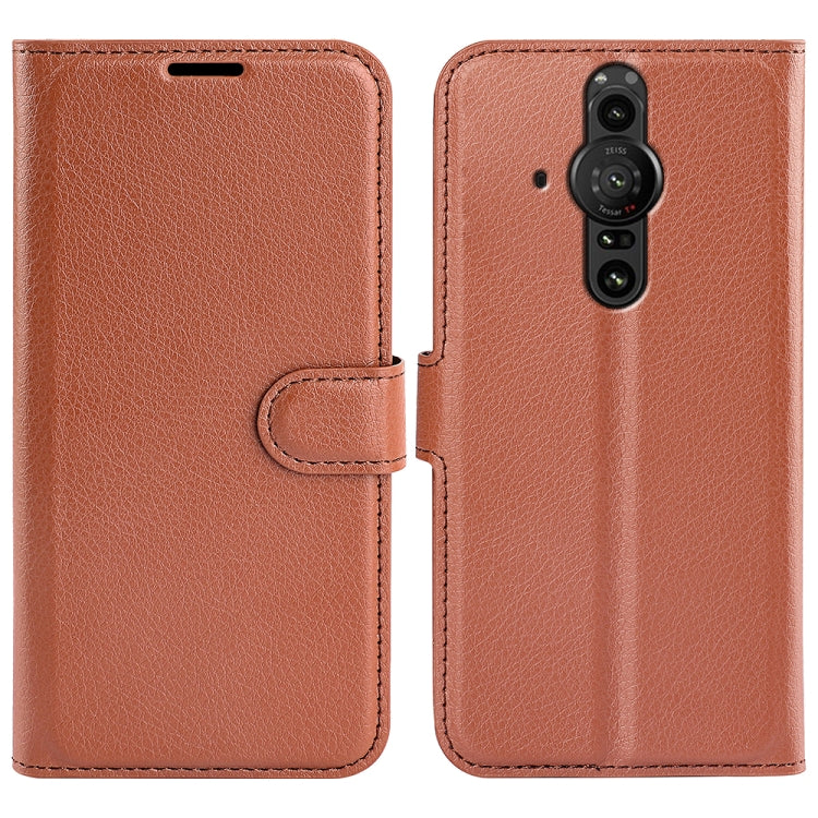 For Sony Xperia Pro-I Litchi Texture Horizontal Flip Protective Case with Holder & Card Slots & Wallet