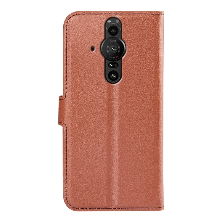 For Sony Xperia Pro-I Litchi Texture Horizontal Flip Protective Case with Holder & Card Slots & Wallet