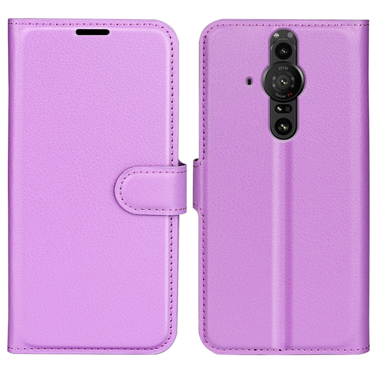 For Sony Xperia Pro-I Litchi Texture Horizontal Flip Protective Case with Holder & Card Slots & Wallet