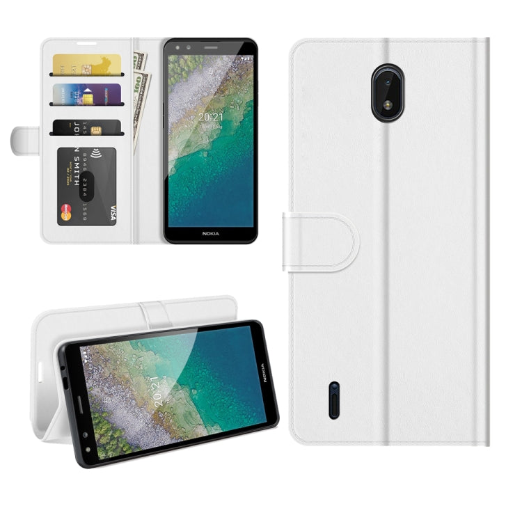 For Nokia C01 Plus R64 Texture Single Horizontal Flip Phone Protective Case with Holder & Card Slots & Wallet& Photo Frame