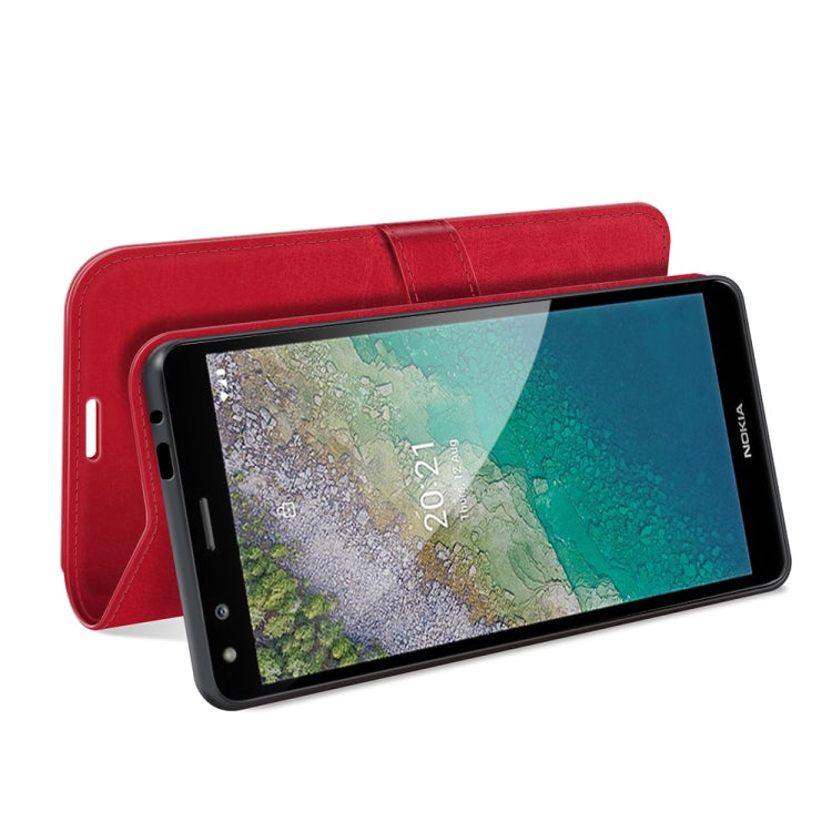 For Nokia C01 Plus R64 Texture Single Horizontal Flip Phone Protective Case with Holder & Card Slots & Wallet& Photo Frame