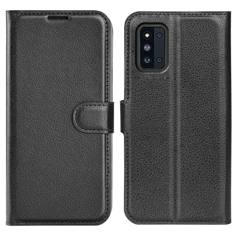 For Samsung Galaxy F52 5G Litchi Texture Horizontal Flip Protective Case with Holder & Card Slots & Wallet