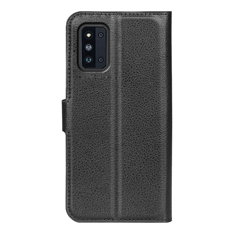 For Samsung Galaxy F52 5G Litchi Texture Horizontal Flip Protective Case with Holder & Card Slots & Wallet