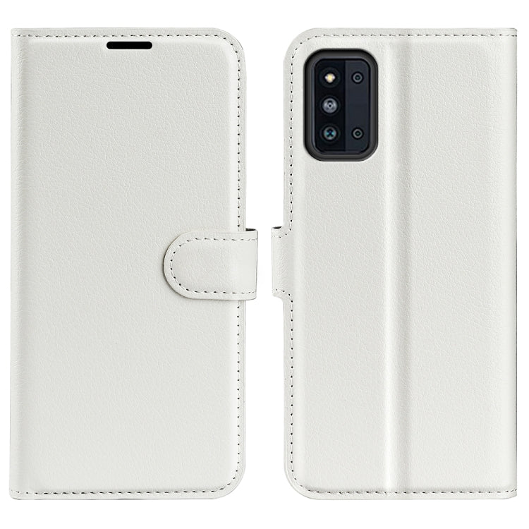 For Samsung Galaxy F52 5G Litchi Texture Horizontal Flip Protective Case with Holder & Card Slots & Wallet