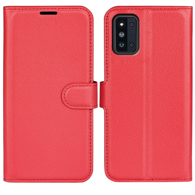For Samsung Galaxy F52 5G Litchi Texture Horizontal Flip Protective Case with Holder & Card Slots & Wallet