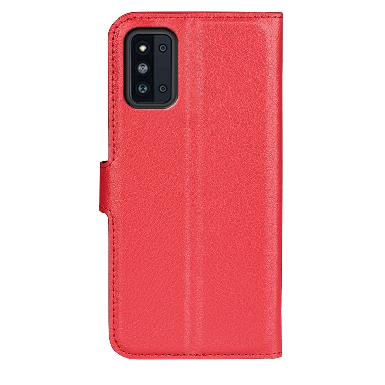 For Samsung Galaxy F52 5G Litchi Texture Horizontal Flip Protective Case with Holder & Card Slots & Wallet